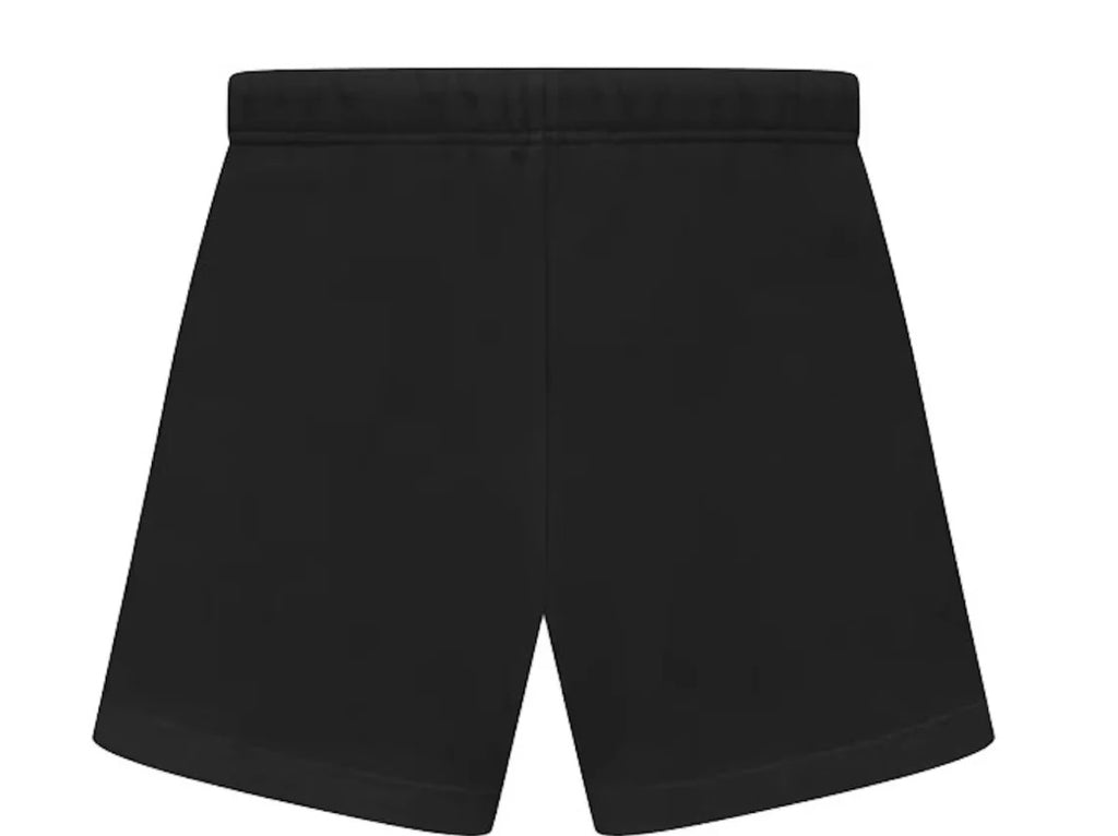 SS23 CREAM DRAWSTRING SWEATSHORT JET BLACK