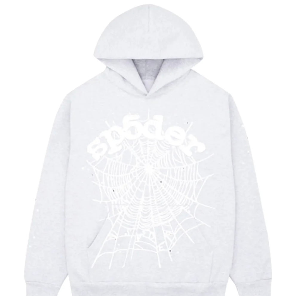 OG WEB HOODIE HEATHER GREY