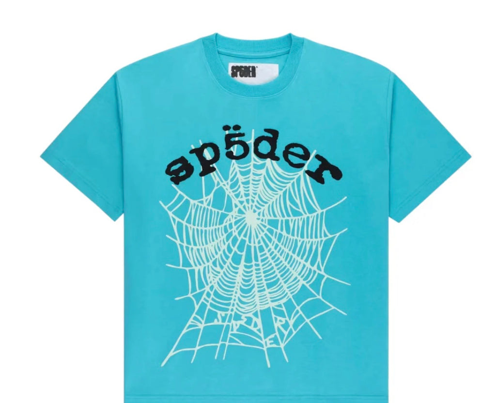 OG WEB V2 TEE CYAN