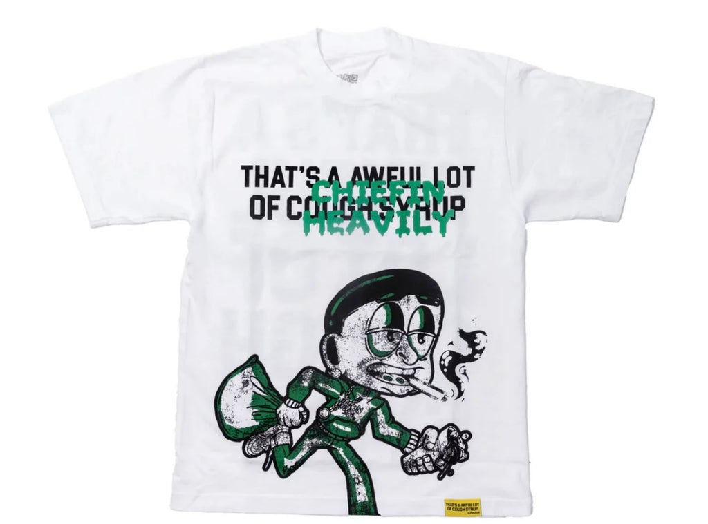 CHEIFIN HEAVILY TEE WHITE