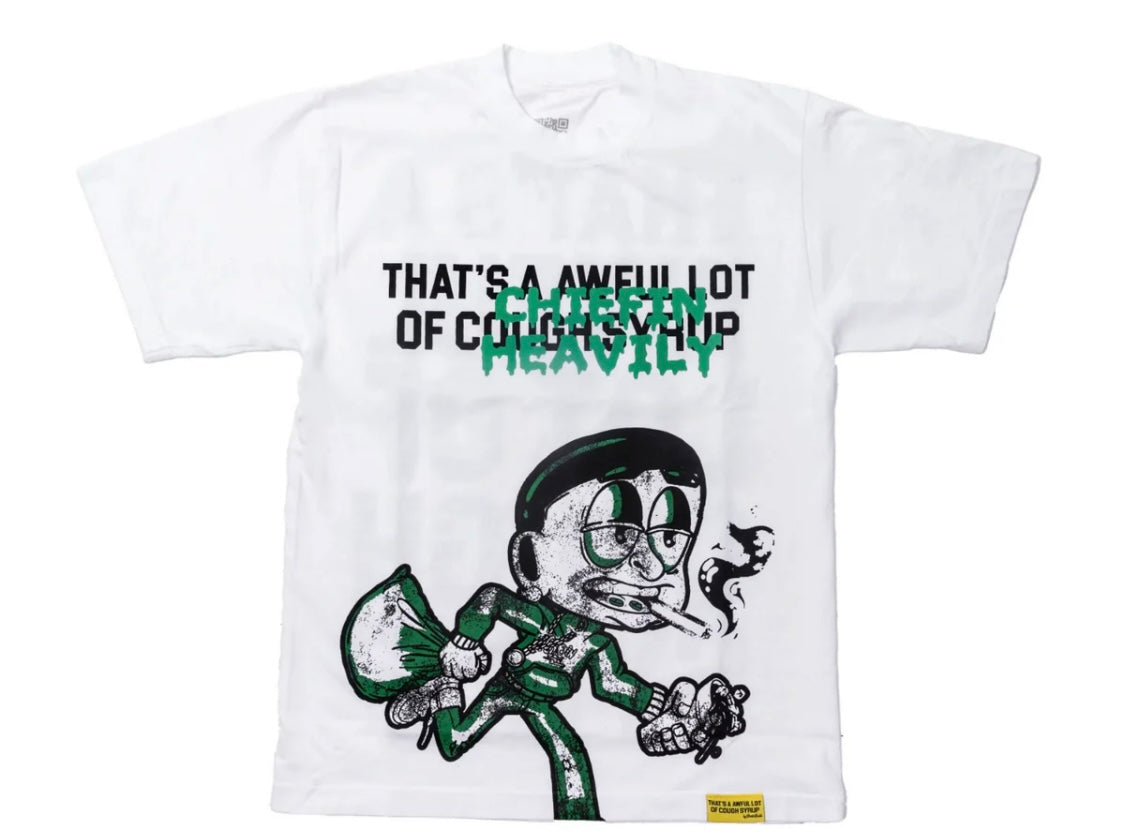 CHEIFIN HEAVILY TEE WHITE