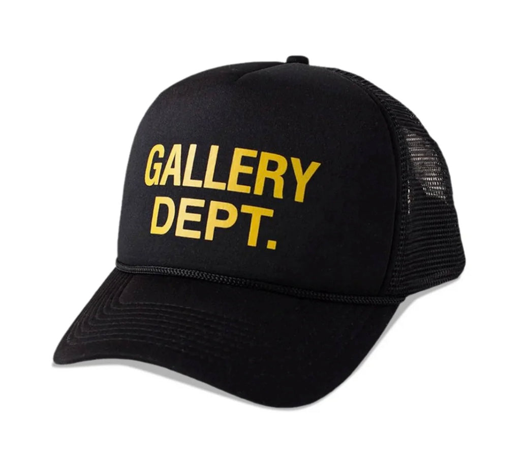 LOGO TRUCKER HAT BLACK