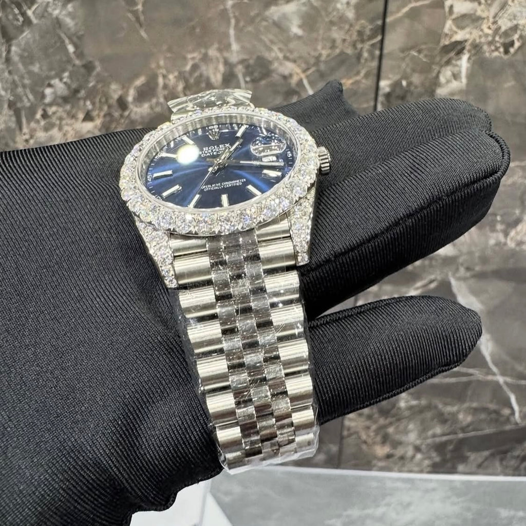 BUSSDOWN ROLEX DATEJUST 41 JUBILEE W/ BLUE BEZEL