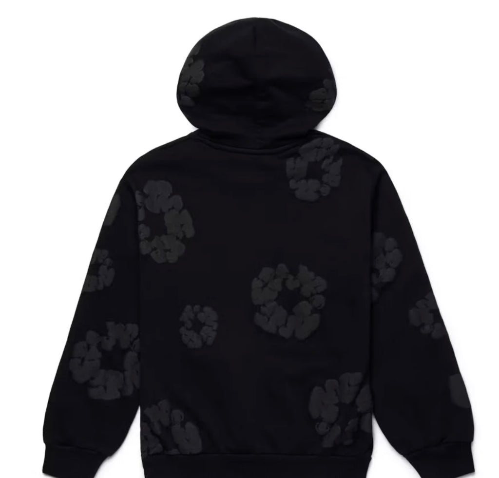 COTTON WREATH HOODIE MONOCHROME