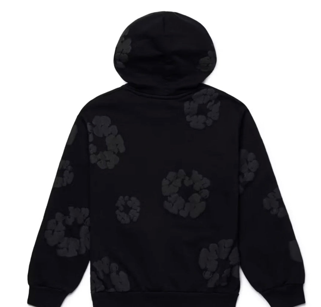 COTTON WREATH HOODIE MONOCHROME