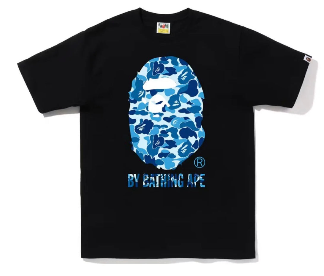 ABC CAMO TEE BLACK/BLUE