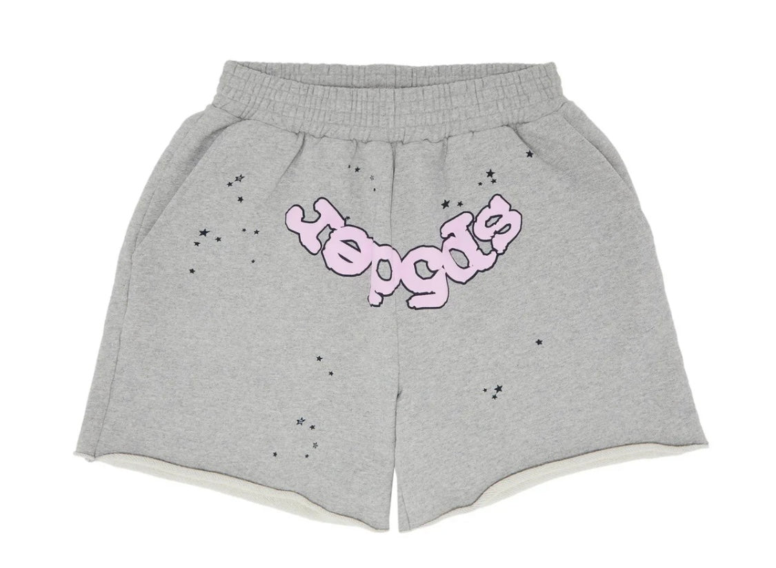 OG WEB LOGO SWEATSHORT HEATHER GREY