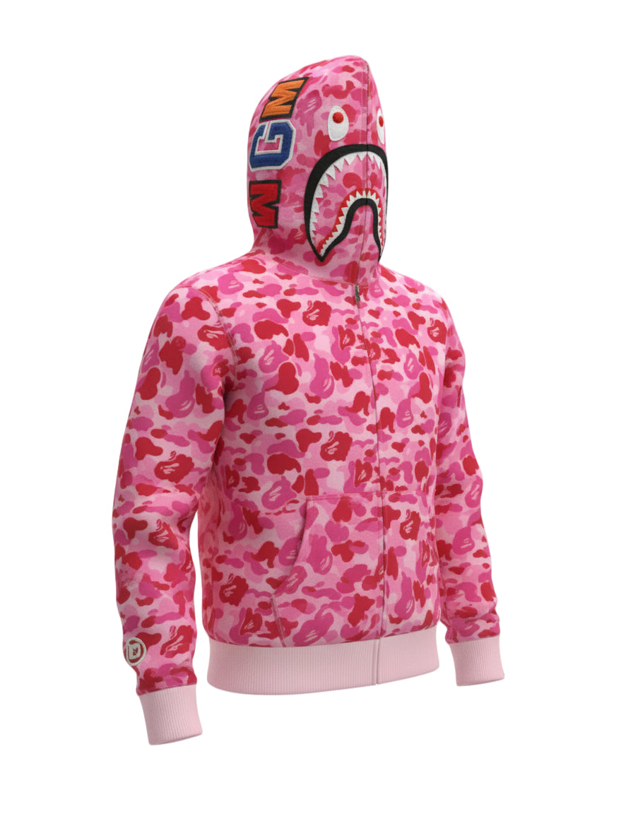 BAPE HOODIE CAMO PINK