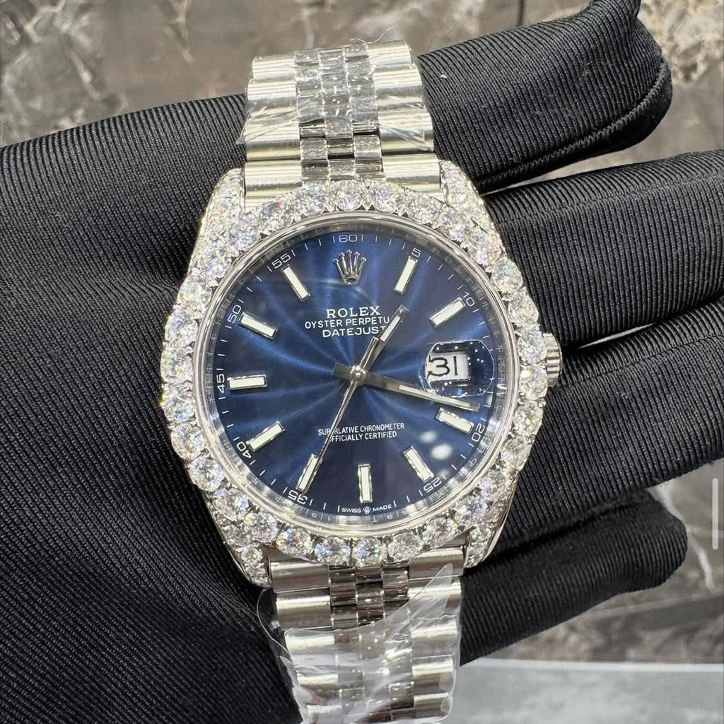 BUSSDOWN ROLEX DATEJUST 41 JUBILEE W/ BLUE BEZEL