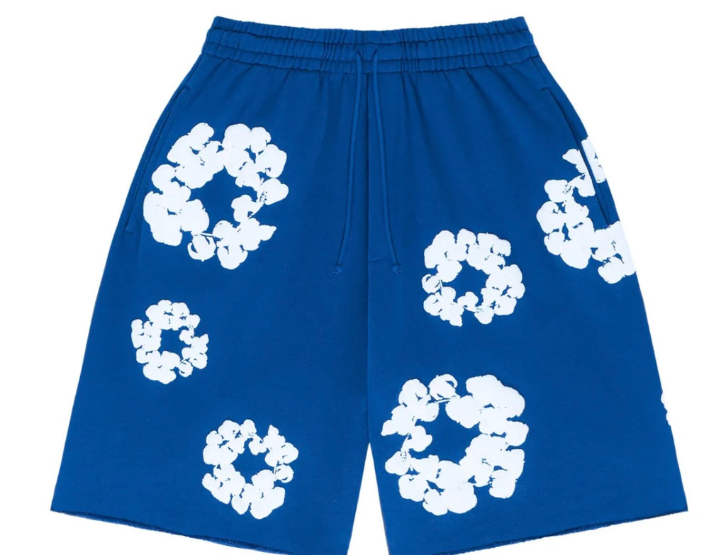COTTON WREATH SHORTS BLUE