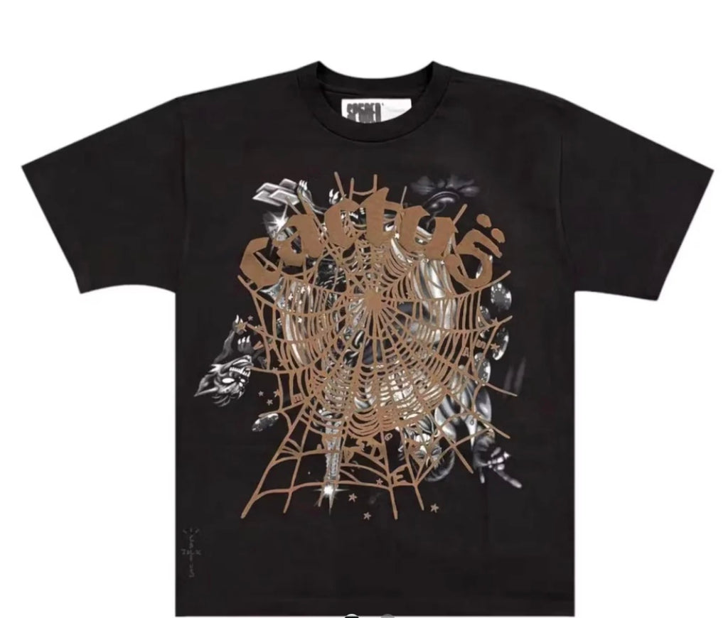 CACTUS JACK AIRBRUSH TEE BLACK