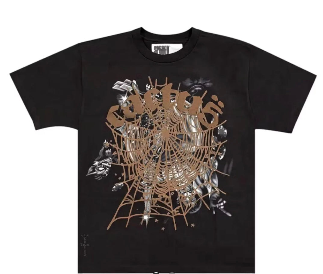 CACTUS JACK AIRBRUSH TEE BLACK