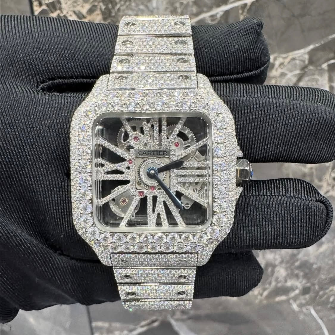 BUSSDOWN CARTIER SANTOS SKELETON