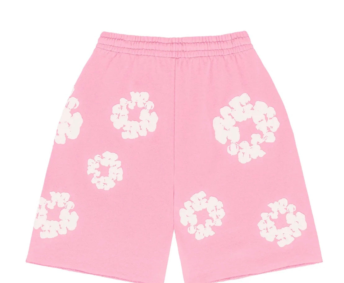 COTTON WREATH SHORTS PINK