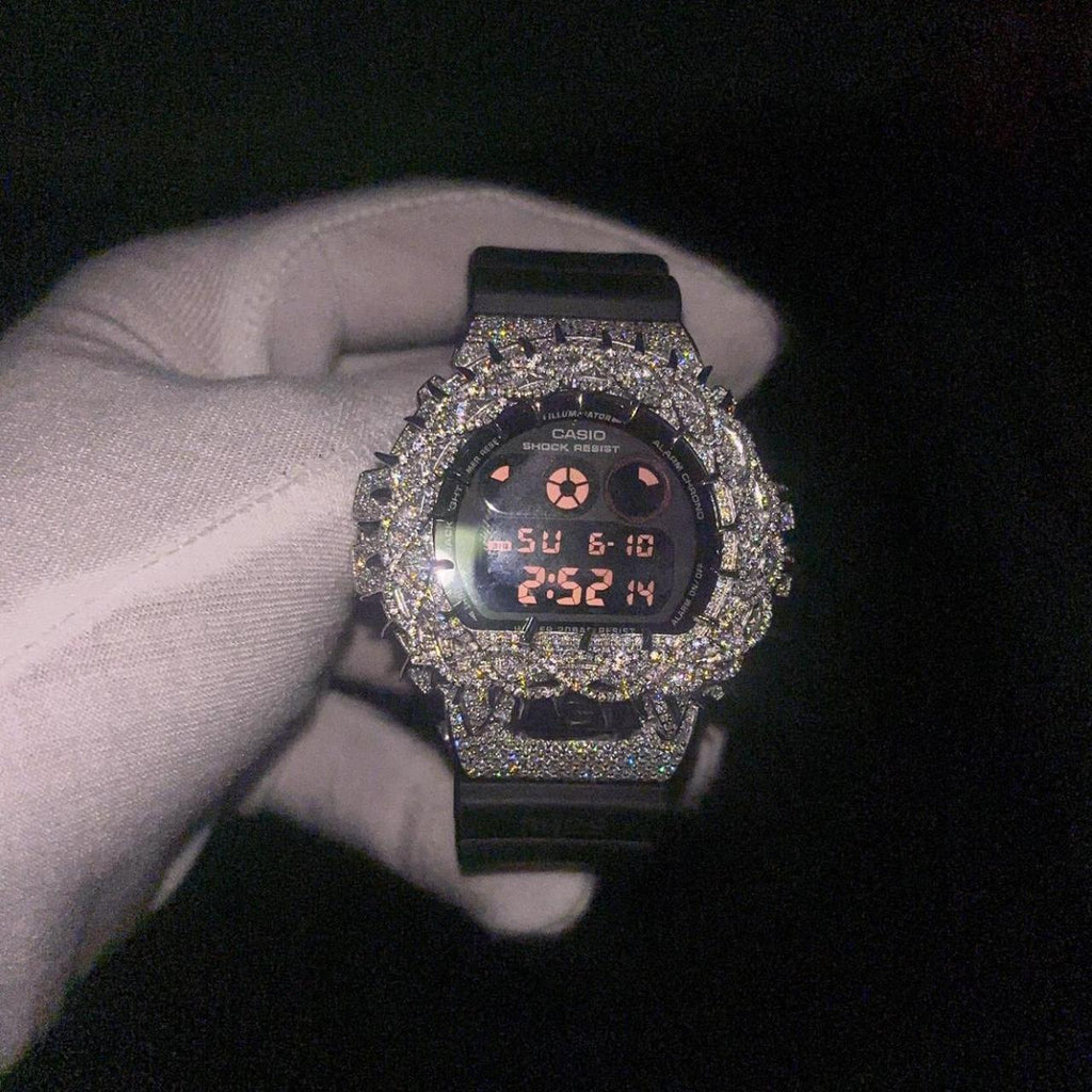 BUSSDOWN CASIO G-SHOCK DW6900 W/ THORN BEZEL BLACK STRAP