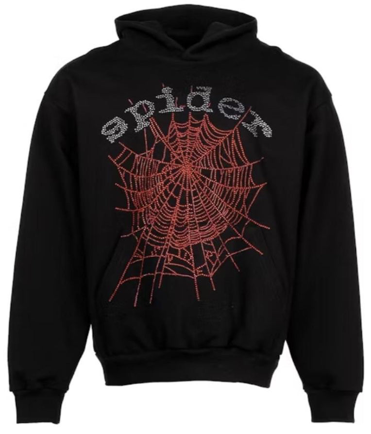 WEB HOODIE BLACK/RED