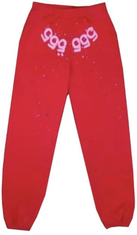 SP5DER SWEATPANT RED/PINK