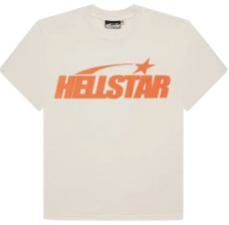 HELLSTAR TEE WHITE/ORANGE