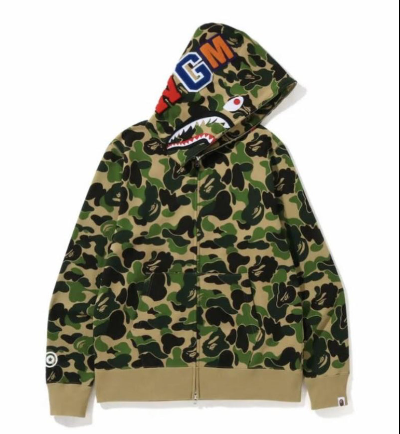 MGM BAPE FULL ZIP CAMO GREEN