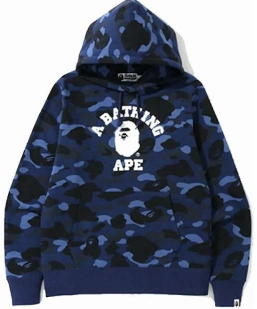 BAPE HOODIE DARK BLUE CAMO