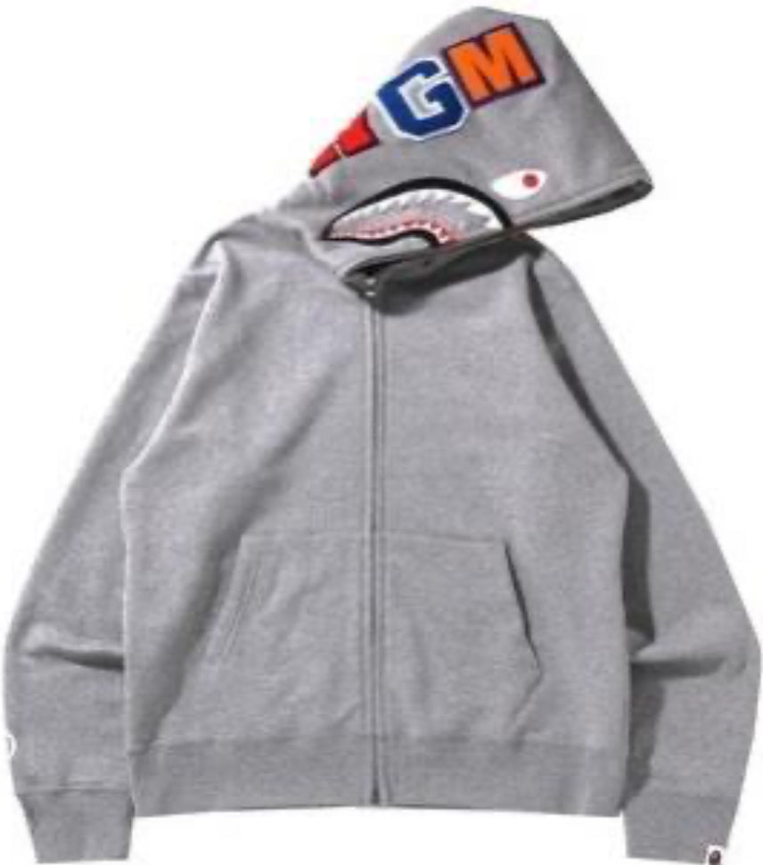 MGM BAPE FULL ZIP GREY