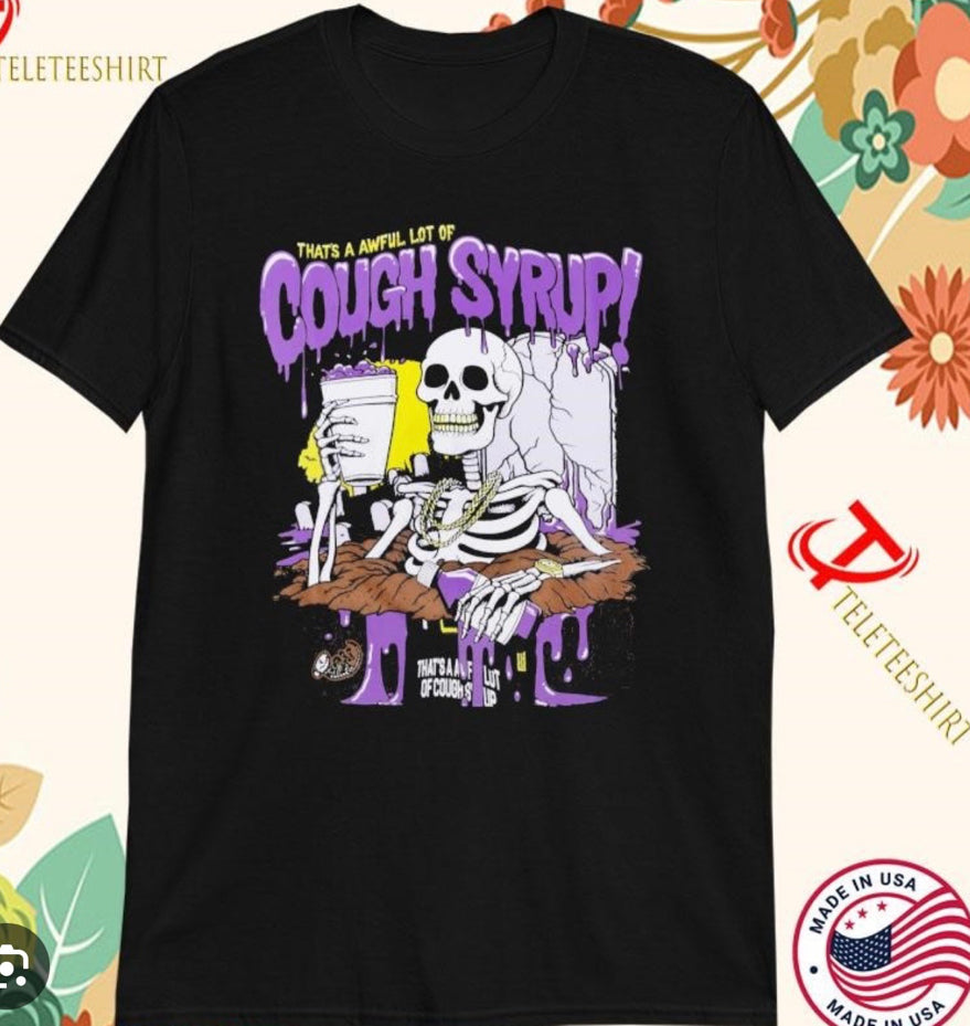 ALOCS TEE GRAPHIC SKELETON BLACK