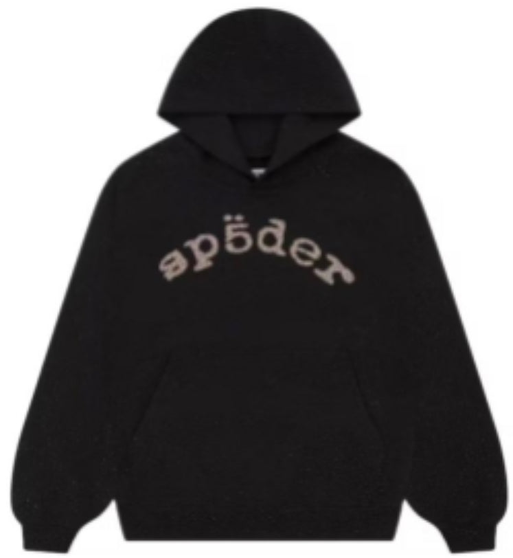 SP5DER HOODIE VVS BLACK