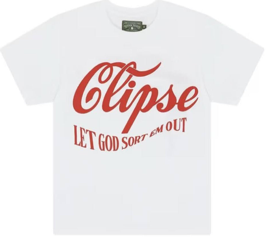DENIM TEARS TEE CLIPSE WHITE/RED