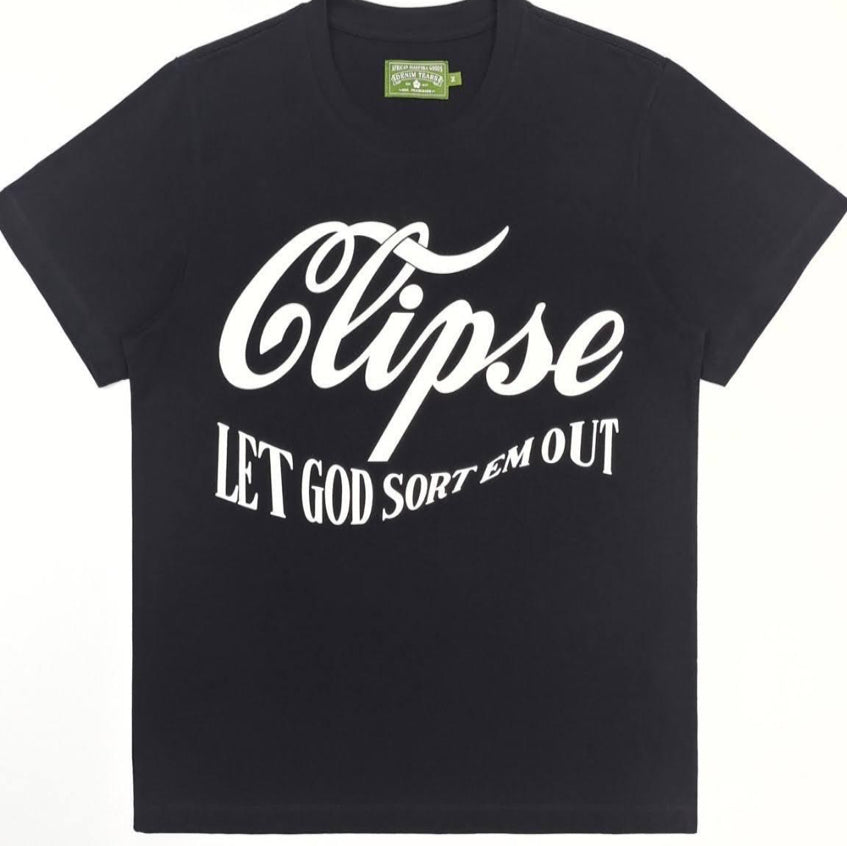 DENIM TEARS TEE GRAPHIC CLIPSE BLACK/WHITE