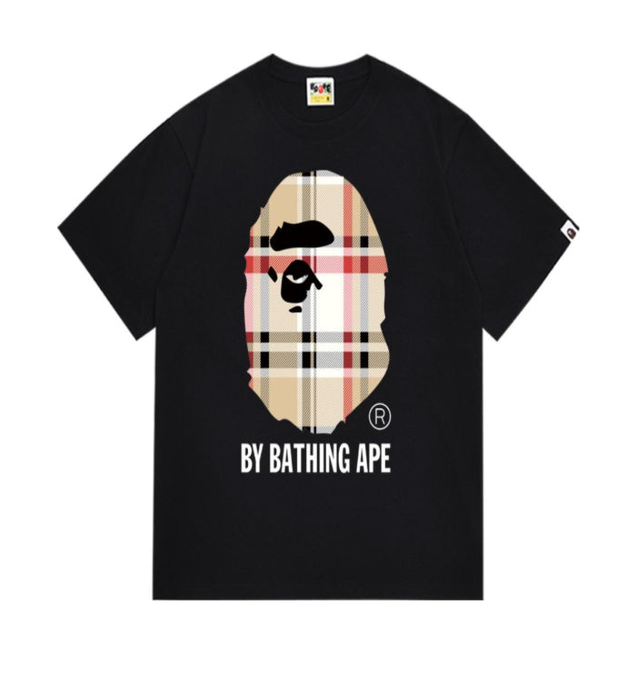 ABC BAPE TEE BURBERRY PRINT