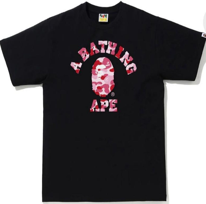 BAPE TEE CAMO BLACK/PINK