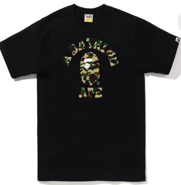 BAPE TEE CAMO BLACK /DARK GREEN