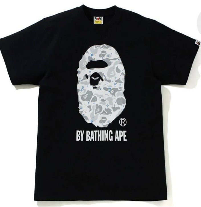 ABC BAPE TEE CAMO BLACK/WHITE