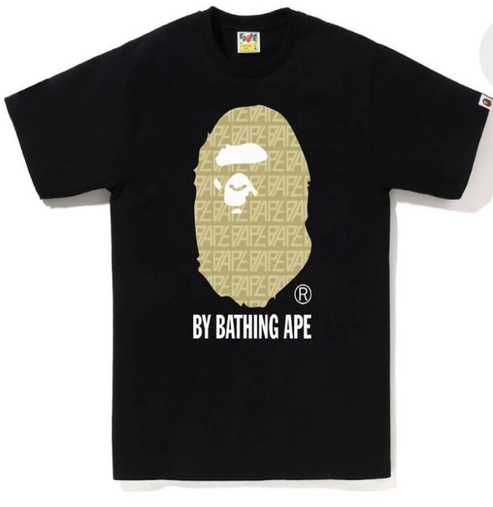 ABC BAPE TEE BLACK/GOLD