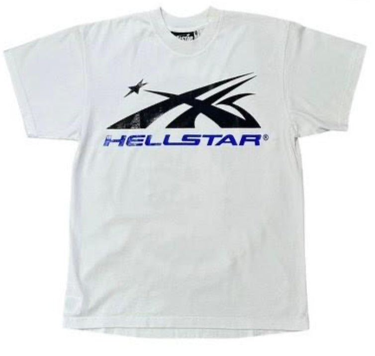 HELLSTAR TEE WHITE/BLACK/BLUE