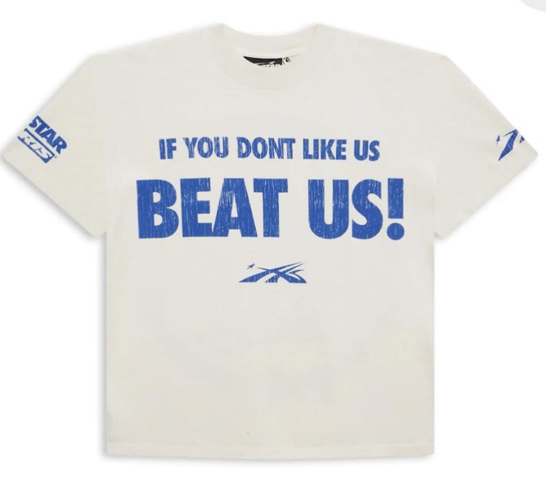 HELLSTAR OVERSIZED TEE GRAPHIC WHITE/BLUE