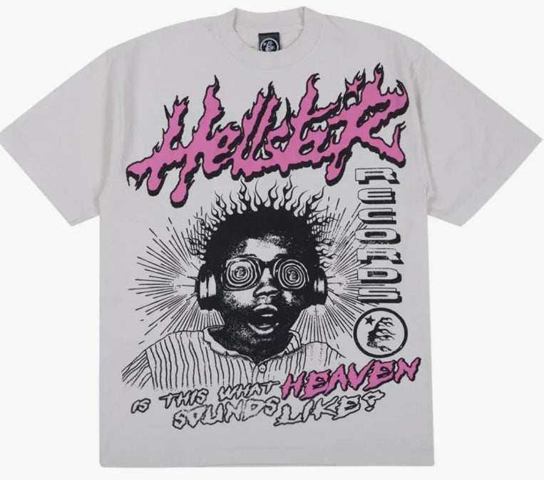 HELLSTAR TEE GRAPHIC WHITE/PINK