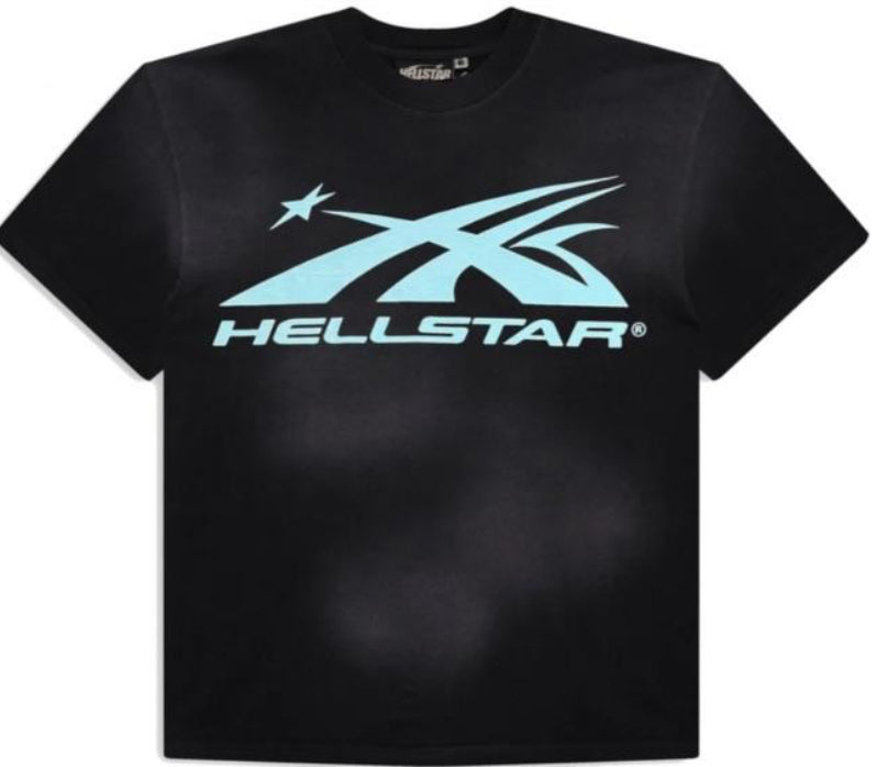 HELLSTAR TEE DISTRESSED BLACK/TEAL