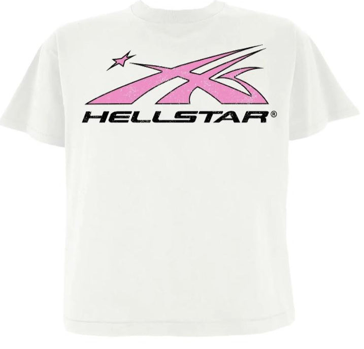 HELLSTAR TEE WHITE/PINK