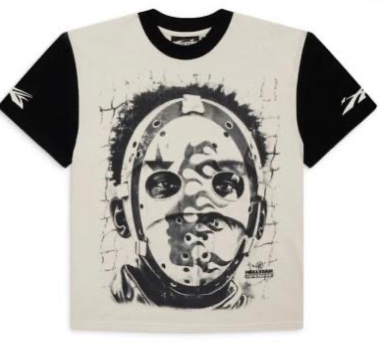 HELLSTAR TEE GRAPHIC JASON WHITE/BLACK