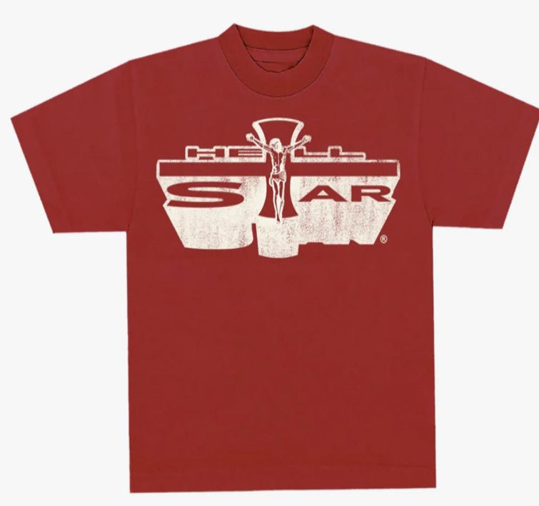 HELLSTAR TEE GRAPHIC RED/WHITE
